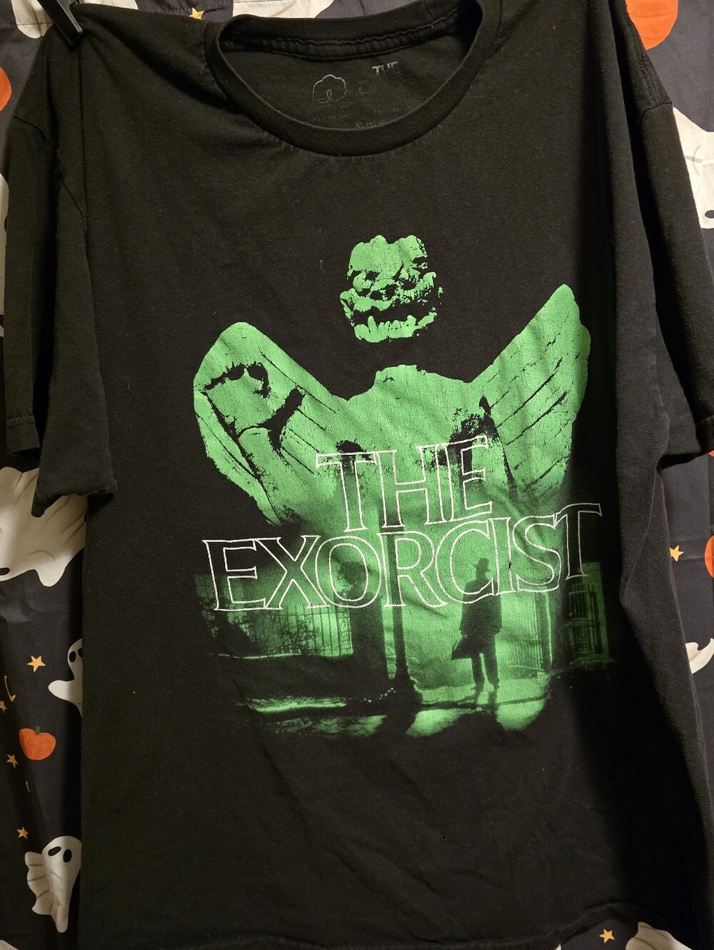 The Exorcist Graphic Tee - Black with Green Print